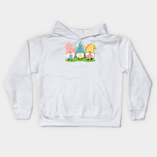 Happy Easter, Easter Gnomes - Cute Easter Gnomes Kids Hoodie